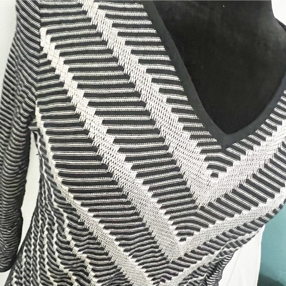 😻VTG Dana Buchman Striped V-Neck Blouse - Picture 2 of 7